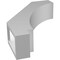Ekena Millwork 3-in. W x 10-in. D x 14-in. H Imperial Architectural Grade PVC Knee Brace BRCP03X10X14IMP - alternate 5